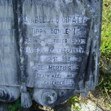 BARRATT Arabella HOWLEY 1900-1988