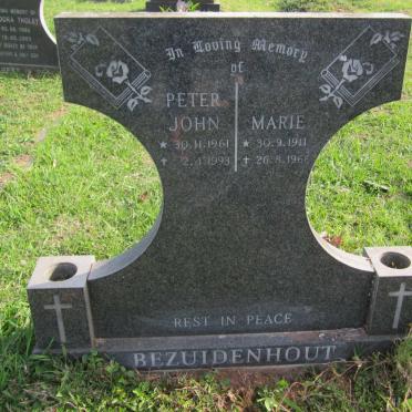 BEZUIDENHOUT Marie 1911-1966 :: BEZUIDENHOUT Peter John 1961-1993