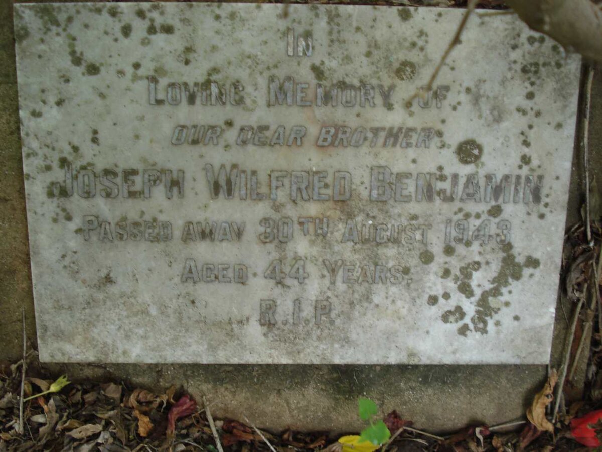 BENJAMIN Joseph Wilfred -1943