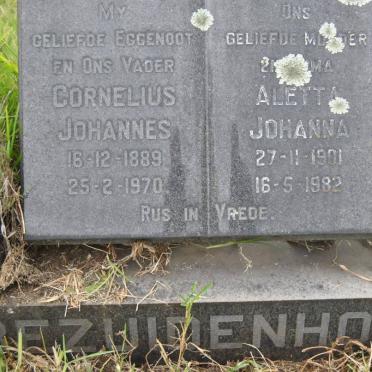 BEZUIDENHOUT Cornelius Johannes 1889-1970 &amp; Aletta Johanna 1901-1982