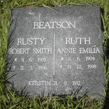 BEATSON Rusty Robert Smith 1905-1996 &amp; Ruth Annie Emilia 1904-1998 :: BEATSON Kerstin -1932