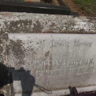 BEYNON William 1877-1937