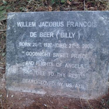 BEER Willem Jacobus Francois, de 1937-2000