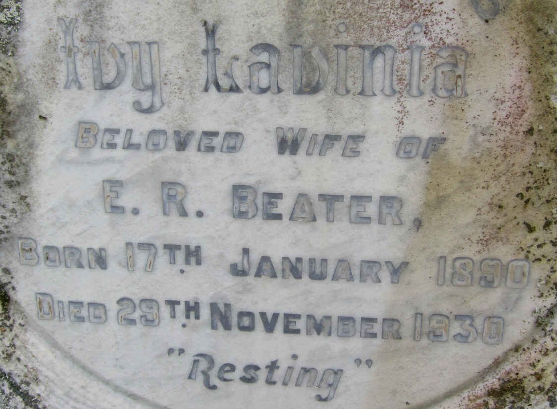 BEATER Ivy Lavinia 1890-1930