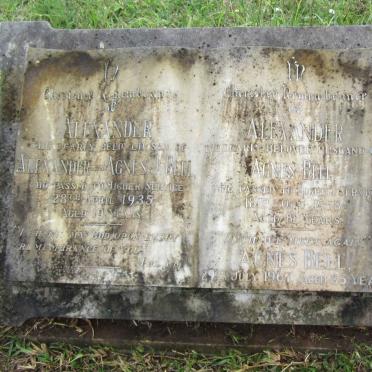 BELL Alexander -1958 &amp; Agnes J. -1967 :: BELL Alexander -1935