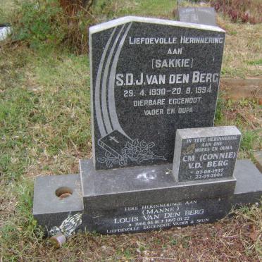 BERG S.D.J., van den 1930-1994 :: BERG C.M., v.d. 1937-2004 ::  BERG Louis, van den 1960-1997