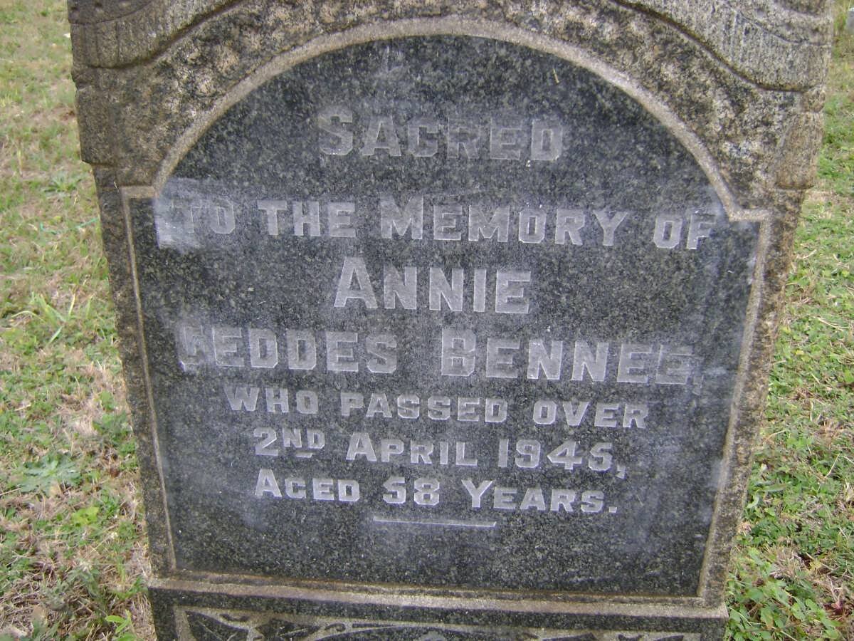 BENNEE Annie Geddes -1945