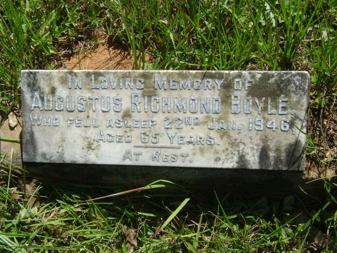 BOYLE Augustus Richmond -1946