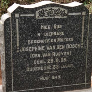 BOSCH Josephine, van den nee VAN ROOYEN -1939