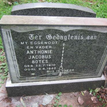 BOTES Anthonie Jacobus 1910-1982