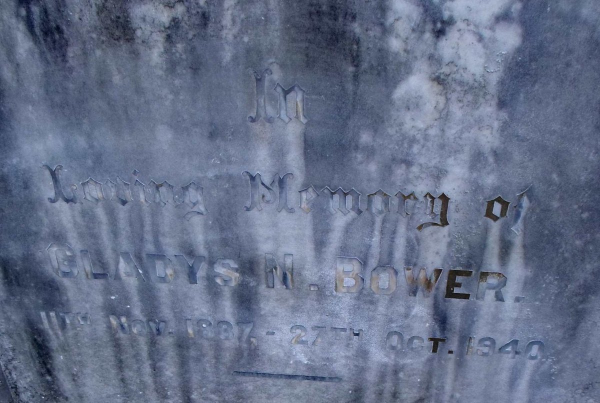 BOWER Gladys N. 1887-1940