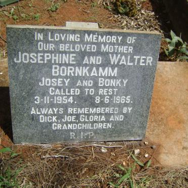 BORNKAMM Walter -1965 &amp; Josephine -1954
