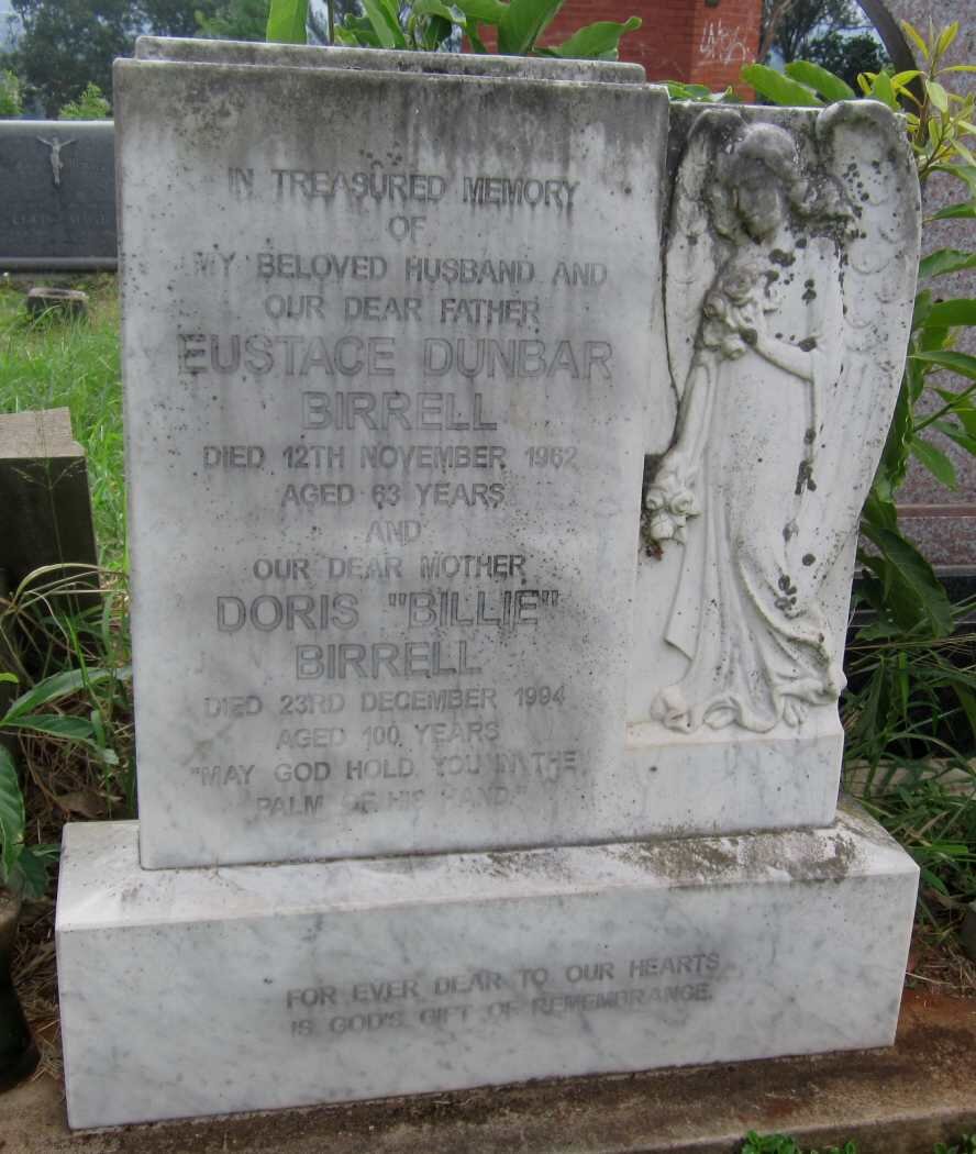 BIRRELL Eustace Dunbar -1962 &amp; Doris -1994