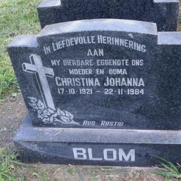 BLOM Christina Johanna 1921-1984