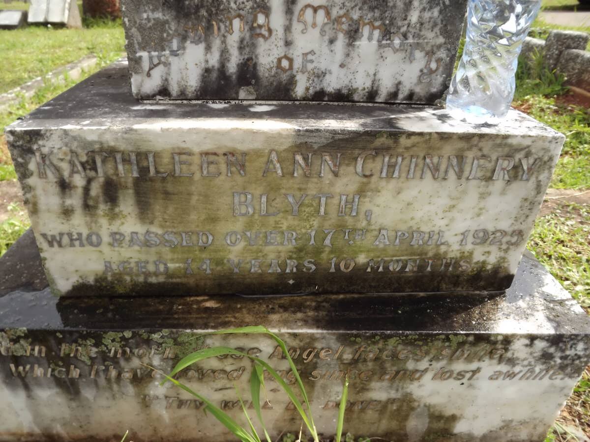 BLYTH Kathleen Ann Chinnery -1925