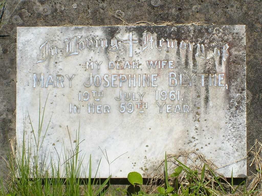 BLYTHE Mary Josephine -1961