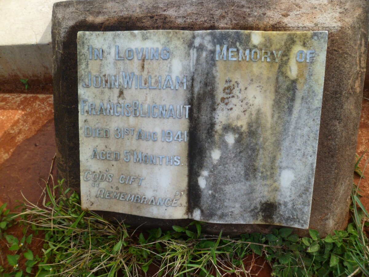 BLIGNAUT John William Francis -1941