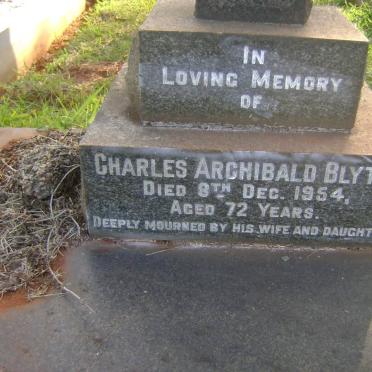 BLYTH Charles Archibald -1954