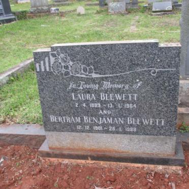 BLEWETT Bertram Benjaman 1901-1988 &amp; Laura 1889-1964