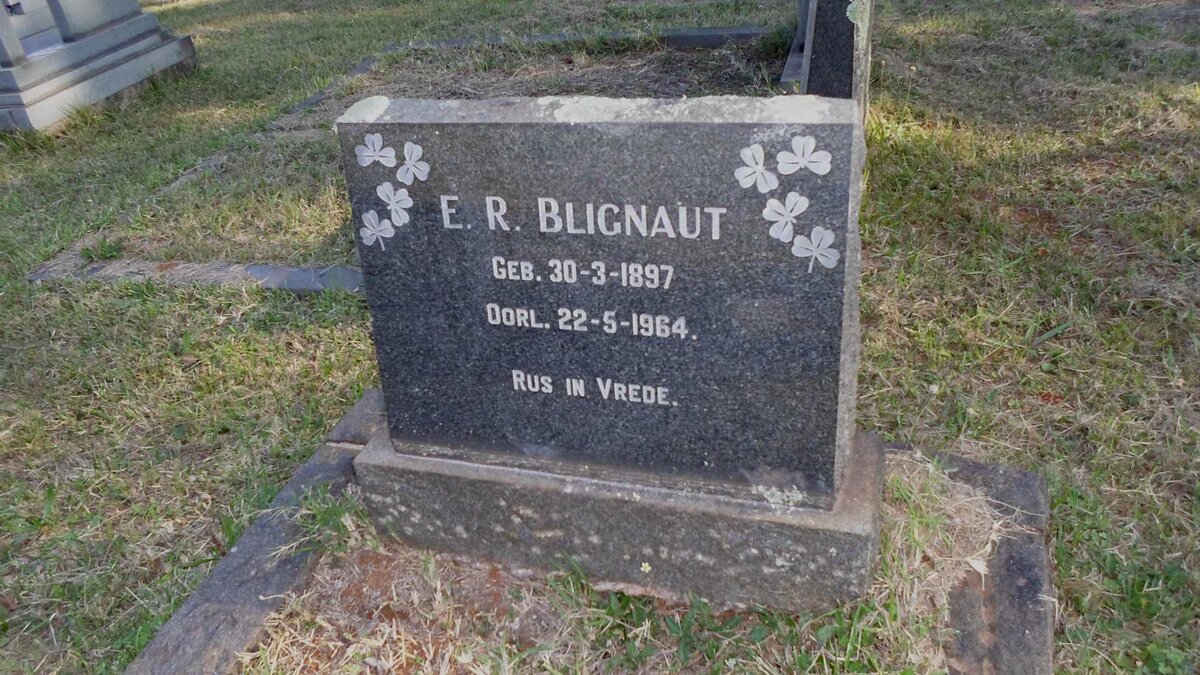 BLIGNAUT E.R. 1897-1964