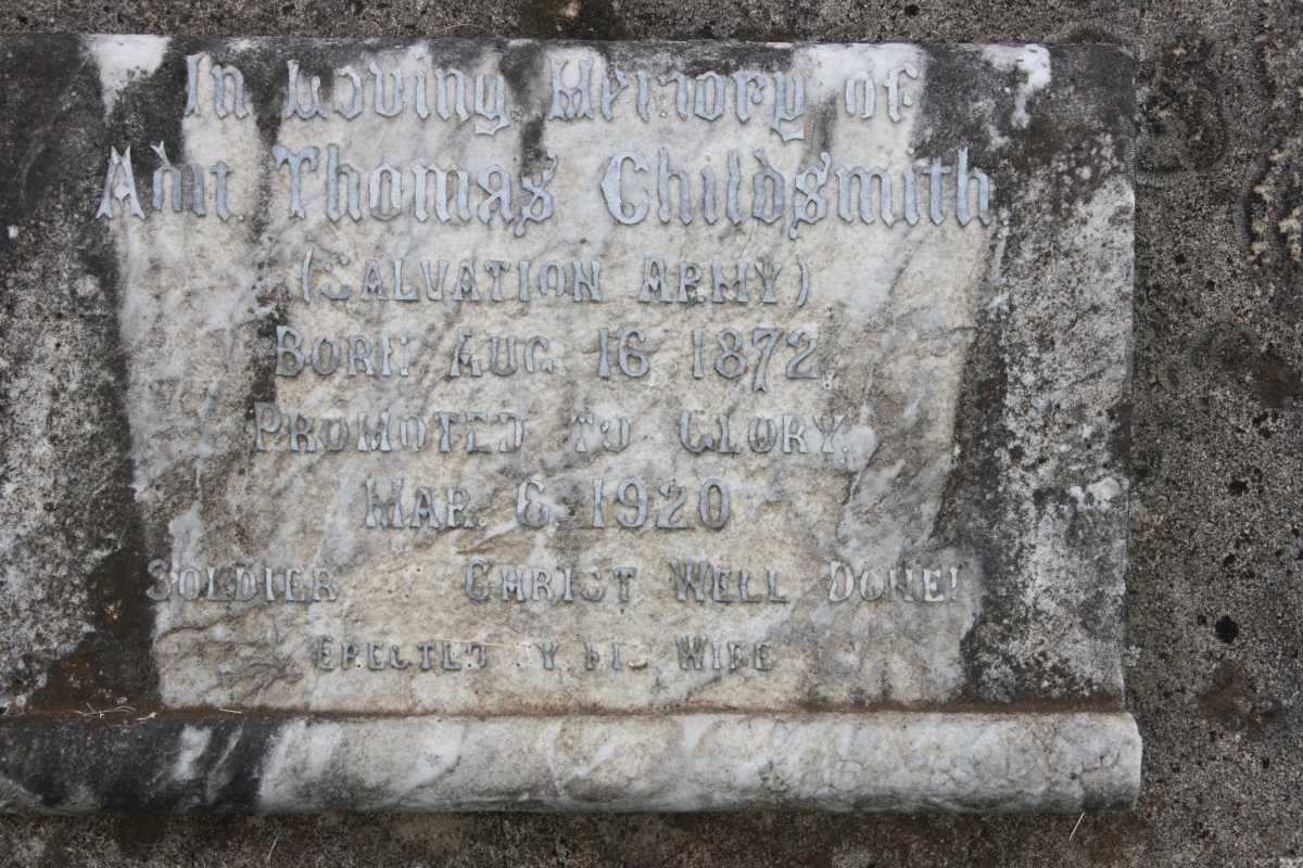 CHILDSMITH Thomas 1872-1920