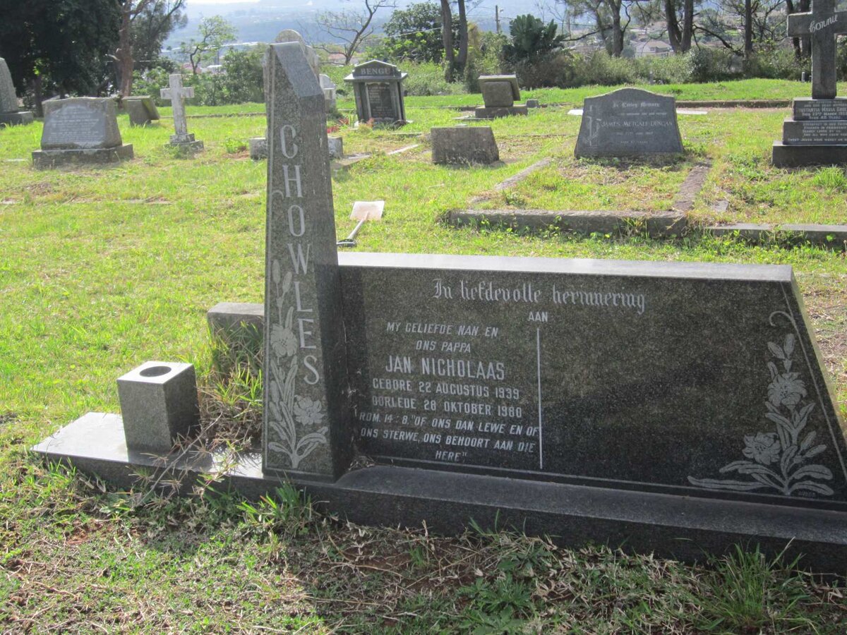 CHOWLES Jan Nicholaas 1939-1980