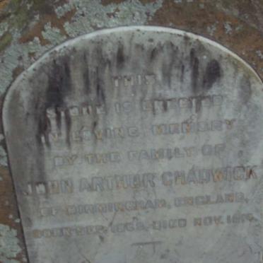 CHADWICK John Arthur 1869-1914