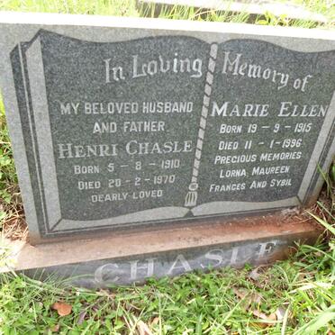 CHASLE Henri 1910-1970 &amp; Marie Ellen 1915-1996