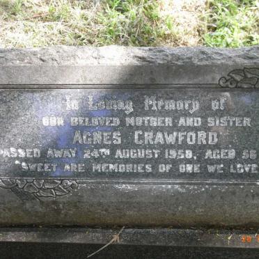 CRAWFORD Agnes -1958