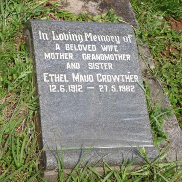 CROWTHER Ethel Maud 1912-1982
