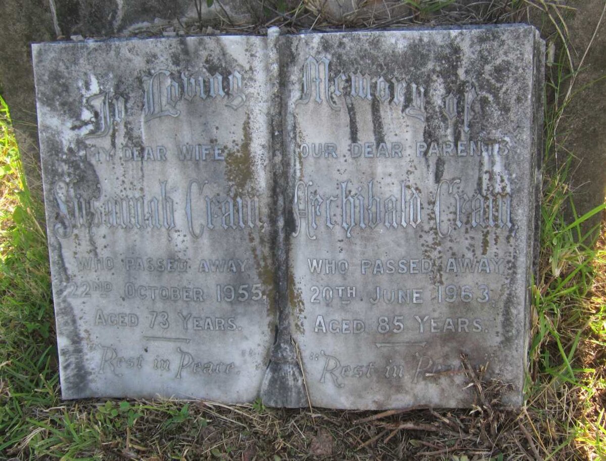CRAM Archibald -1963 &amp; Susannah -1955
