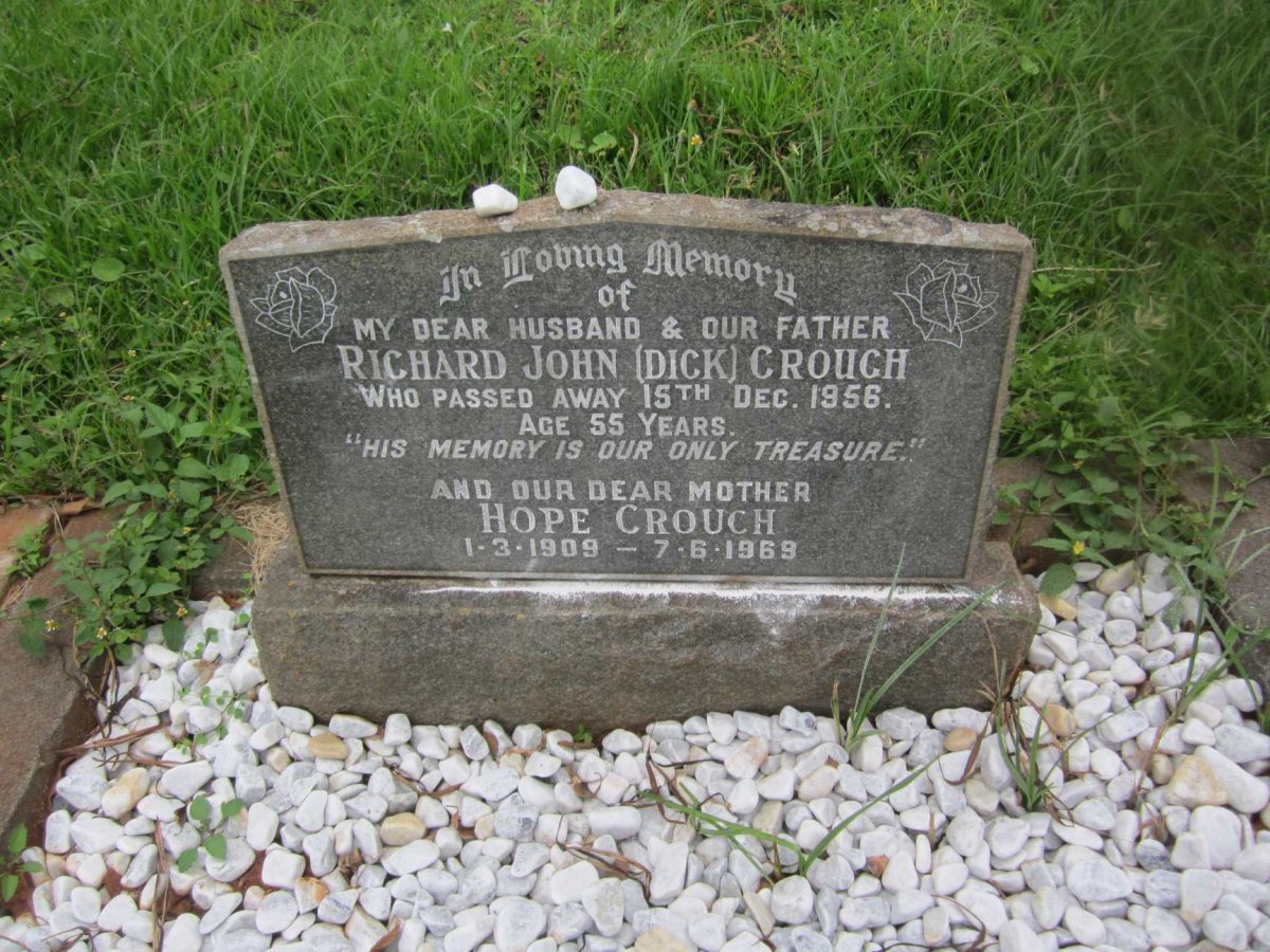 CROUCH Richard John -1956 &amp; Hope 1909-1969
