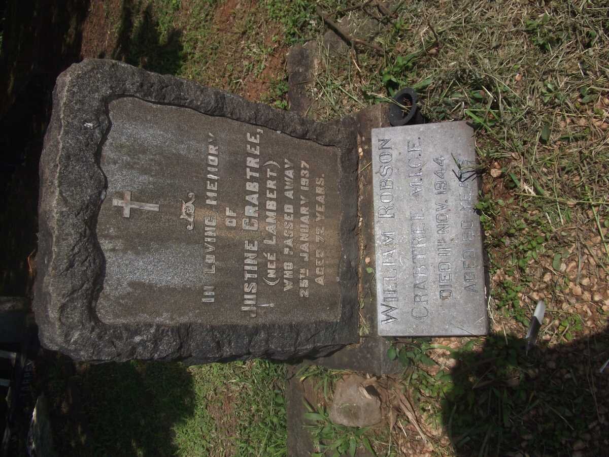 CRABTREE William Robson -1944 &amp; Justine LAMBERT -1937