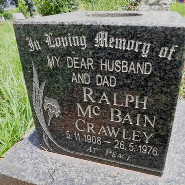 CRAWLEY Ralph Mc Bain 1908-1976