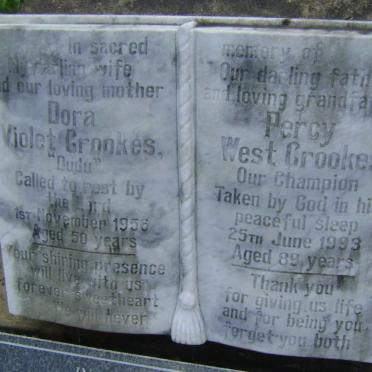 CROOKES Percy West -1993 &amp; Dora Violet -1956