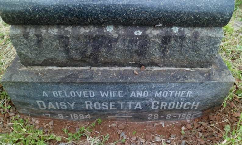 CROUCH Daisy Rosetta 1894-1981