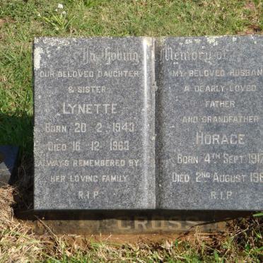 CROSS Horace 1917-1985 &amp; Lynette 1943-1963