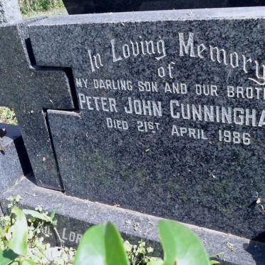 CUNNINGHAM Peter John -1986