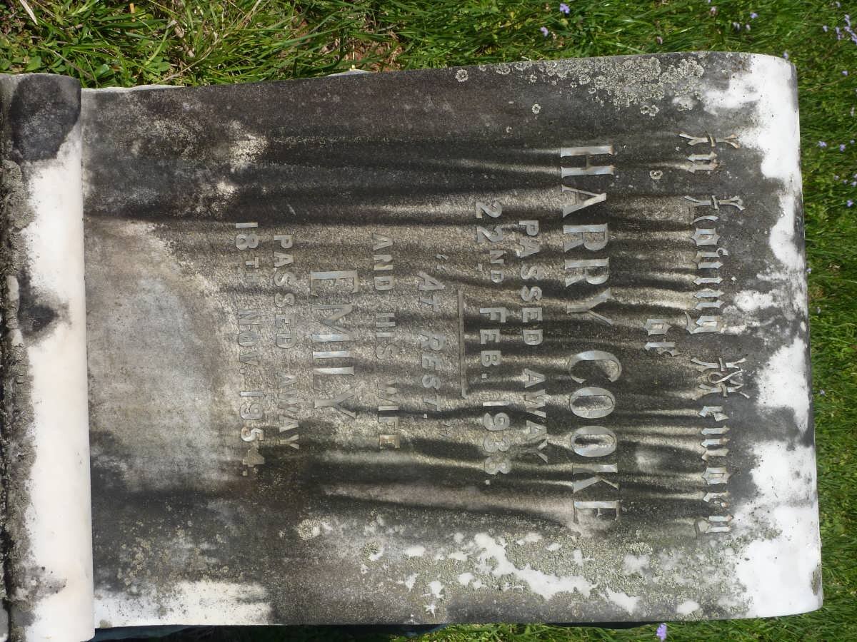 COOKE Harry -1933 &amp; Emily -1954