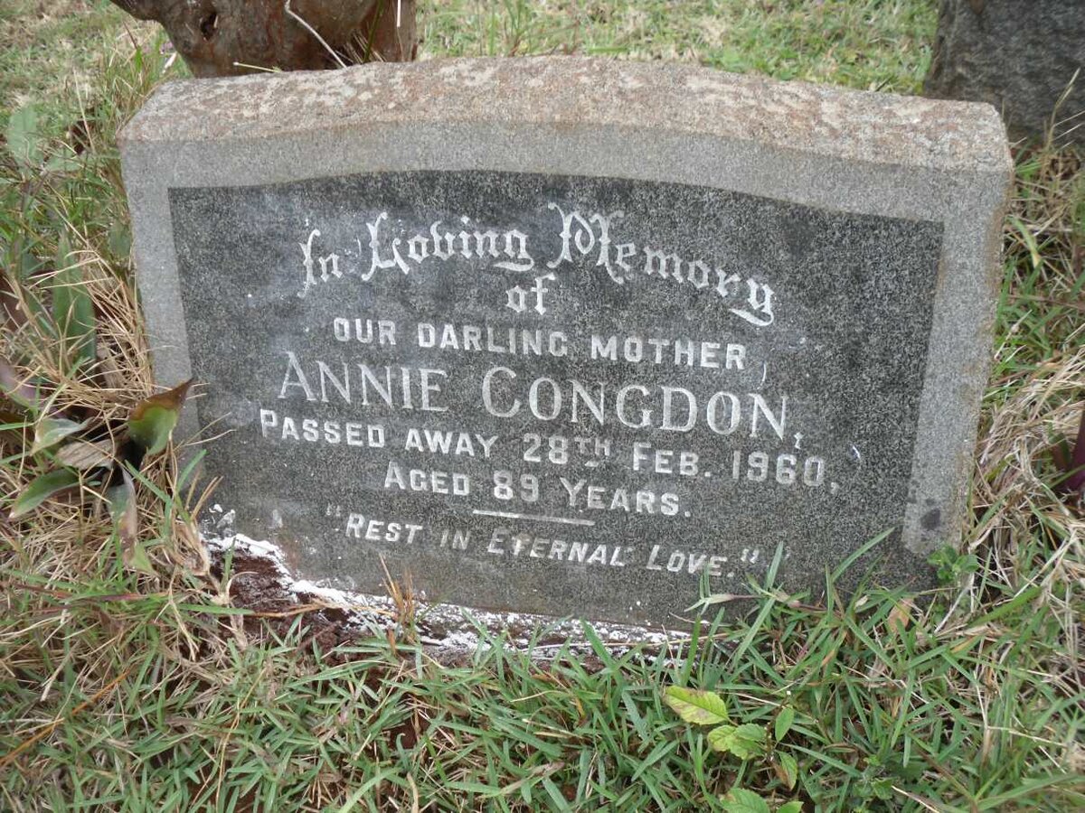CONGDON Annie -1960