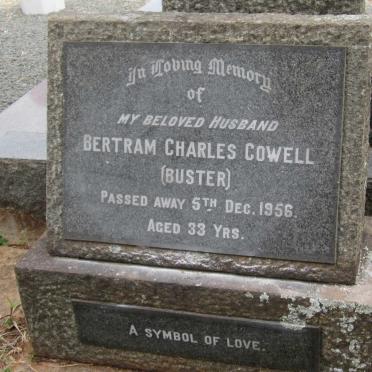 COWELL Bertram Charles -1956