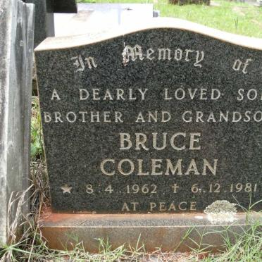 COLEMAN Bruce 1962-1981
