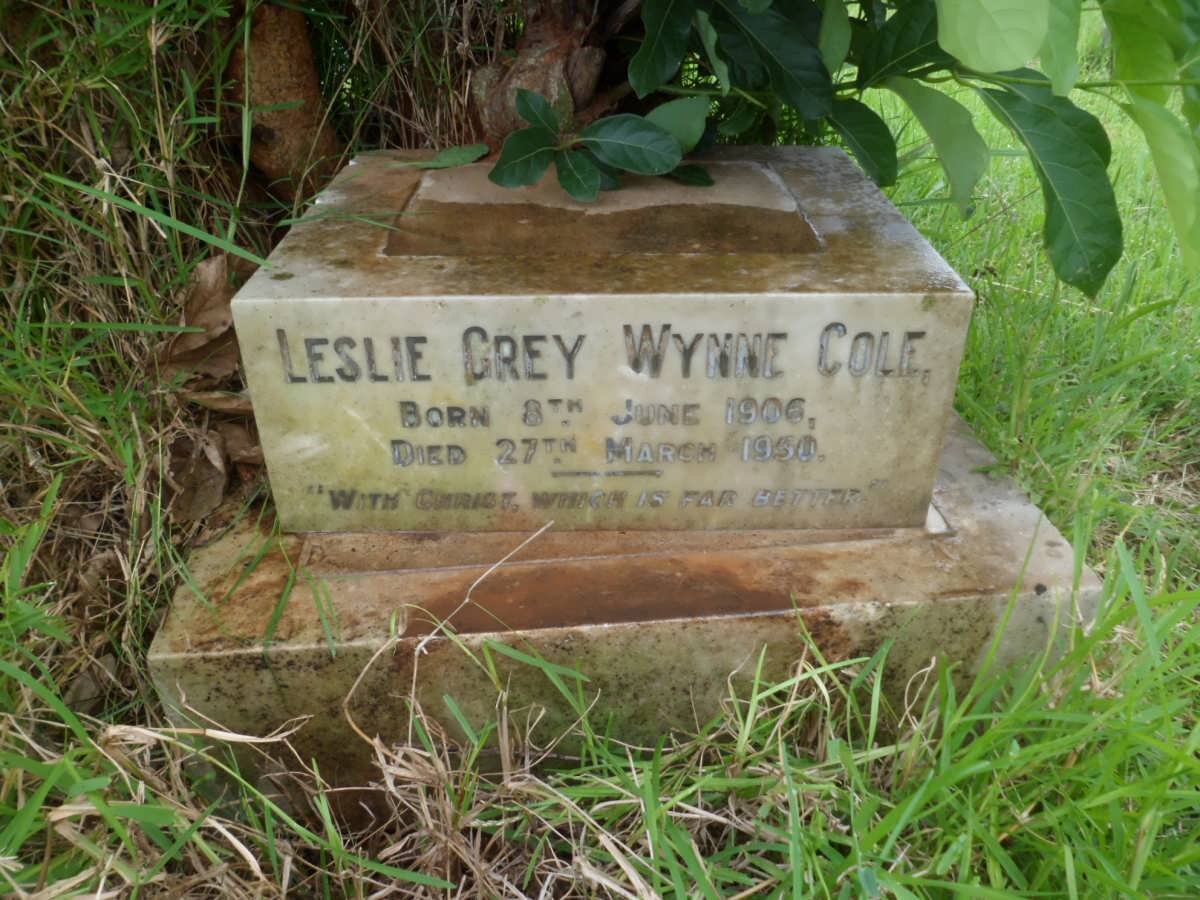 COLE Lesley Grey Wynne 1906-1950