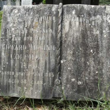 COLEMAN Edward William -1965 &amp; Laura -1990