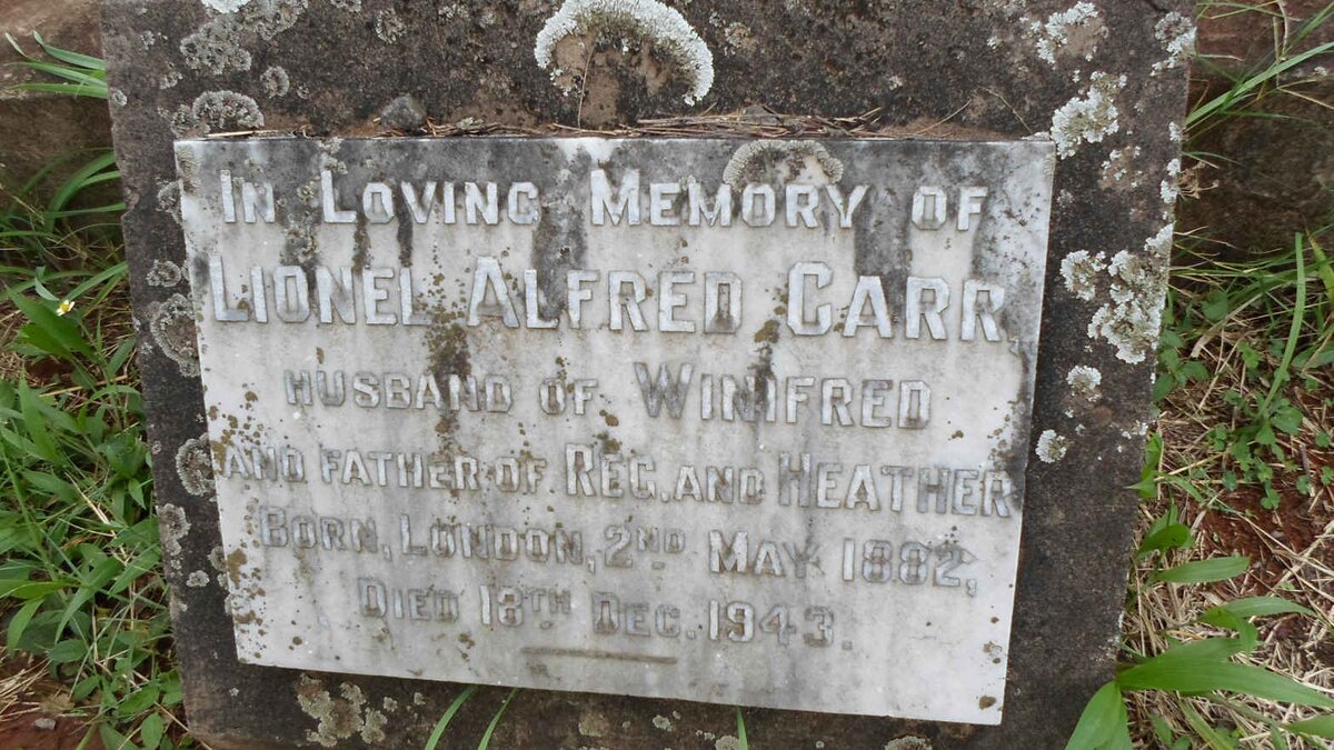 CARR Lionel Alfred 1882-1943