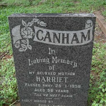 CANHAM Harriet -1958