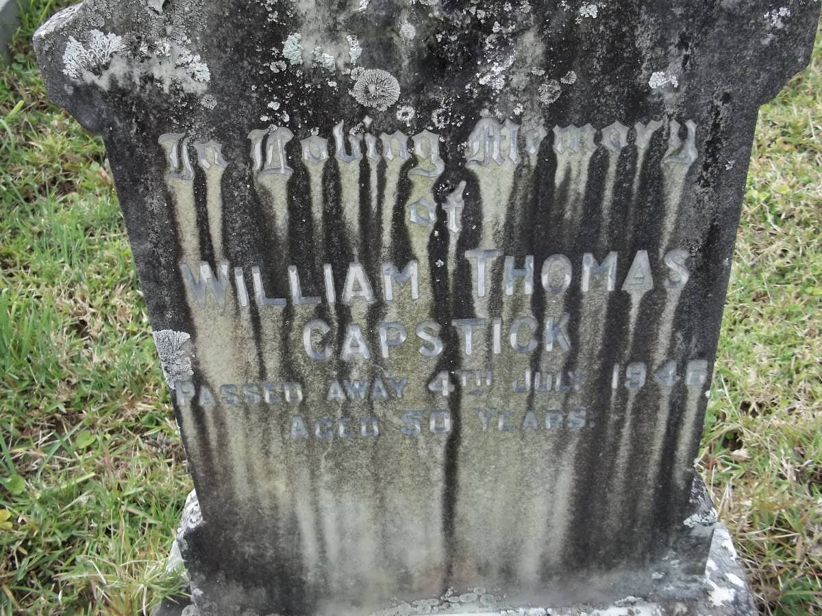 CAPSTICK William Thomas -1946