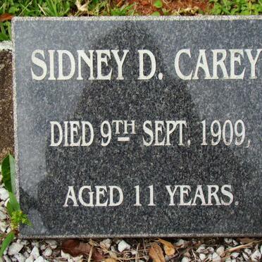 CAREY Sidney D. -1909