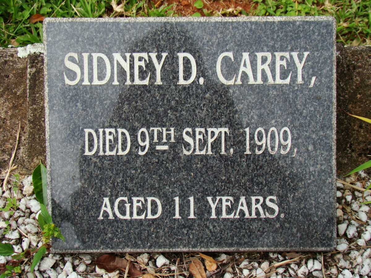 CAREY Sidney D. -1909
