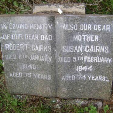 CAIRNS Robert -1940 &amp; Susan -1944